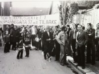 Demonstrasjon i Normannsgata 37