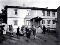 Kampen skole under krigen, gjenskapt i Skedsmogata 12 (1948)